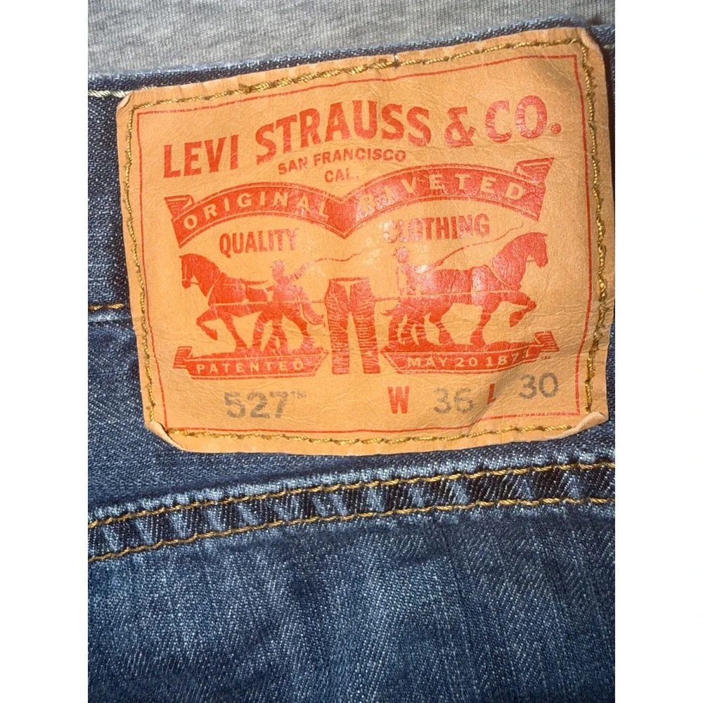 Levi's 527 Mens Slim Bootcut Jeans Size 36x30 very Lightweight Broke In Western